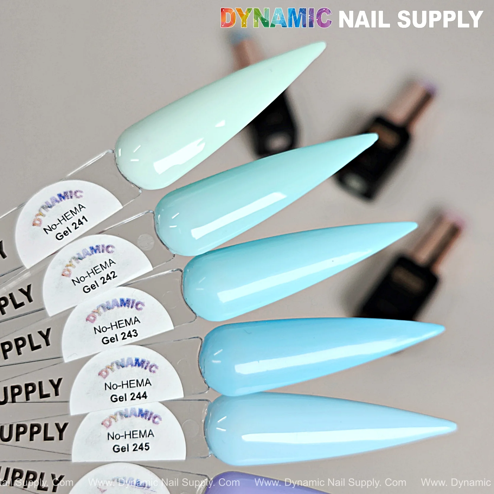 Dynamic No-HEMA Gel Polish - Color 241 to 250 - Image 3
