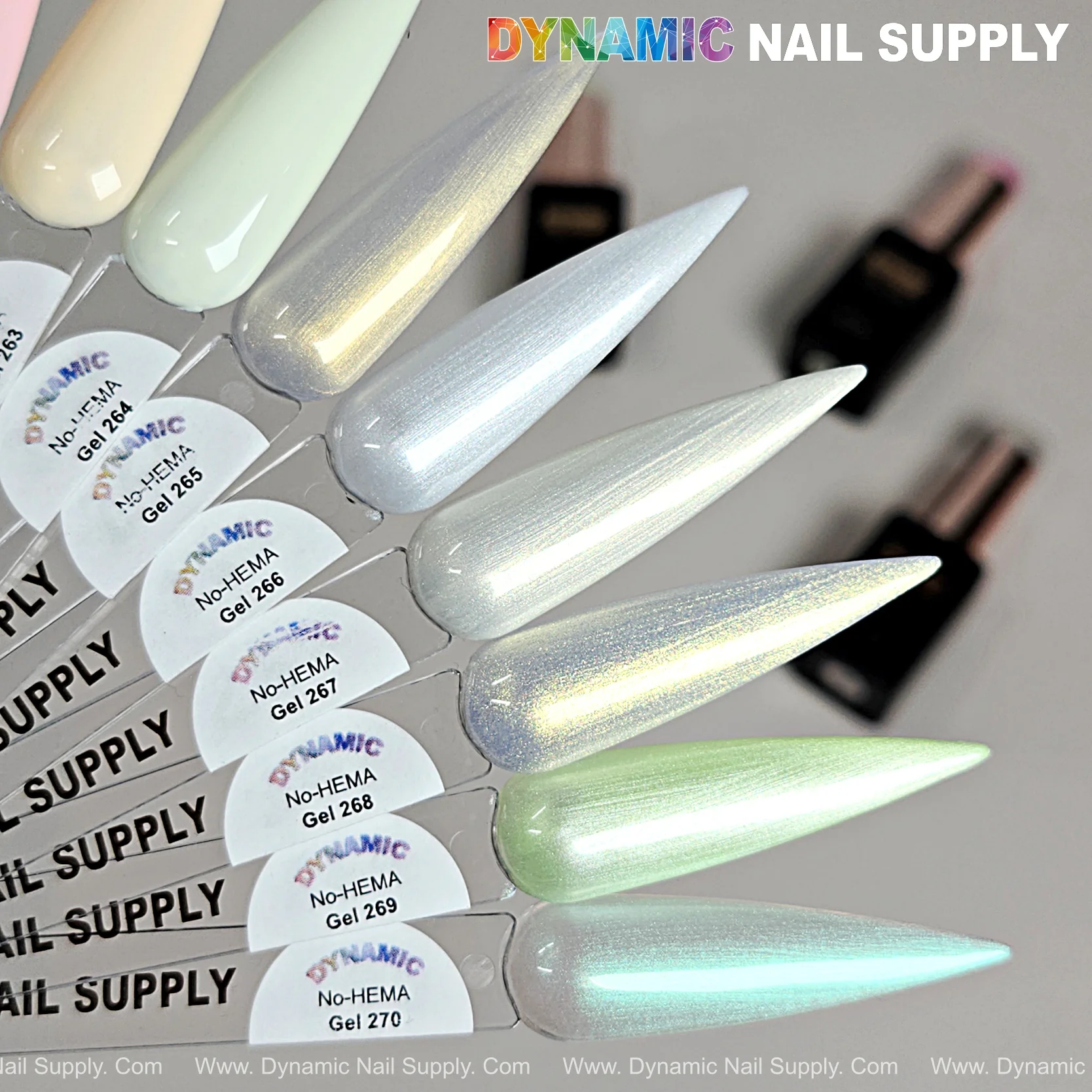 Dynamic No-HEMA Gel Polish - Color 261 to 270 - Image 2