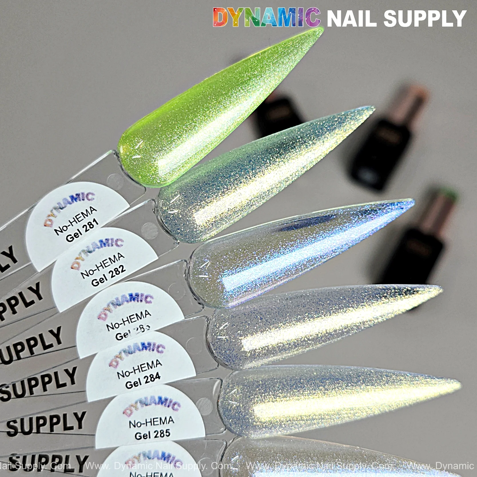 Dynamic No-HEMA Gel Polish - Color 281 to 290 - Image 3
