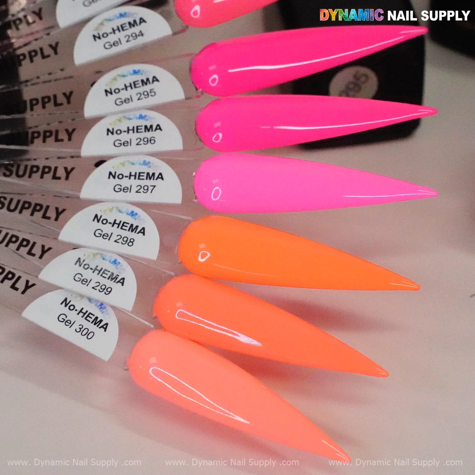 Dynamic No-HEMA Gel Polish - Color 291 to 300 - Neon Colors for Summer Collection - Image 7