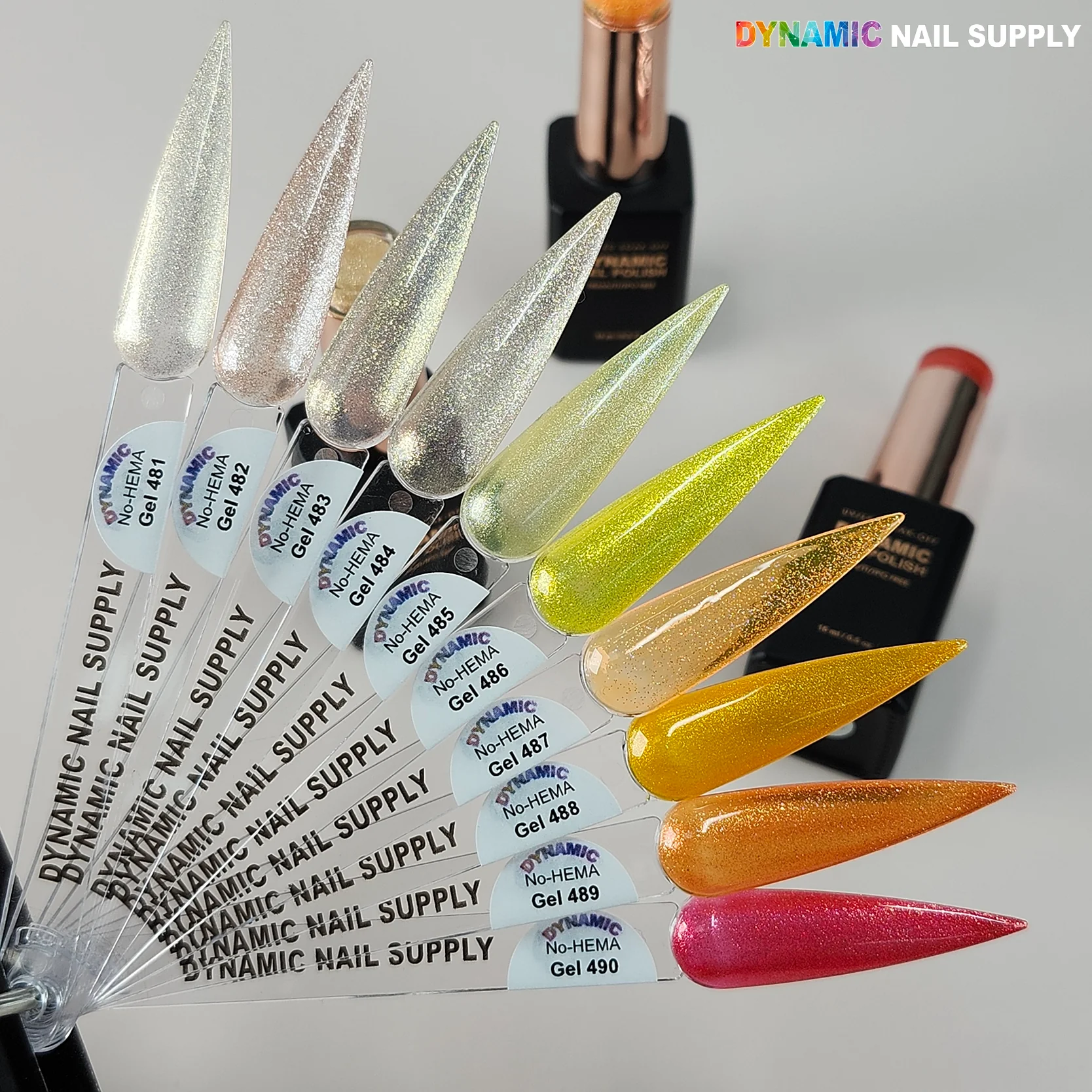 Dynamic No-HEMA Gel Polish - Color 481 to 490