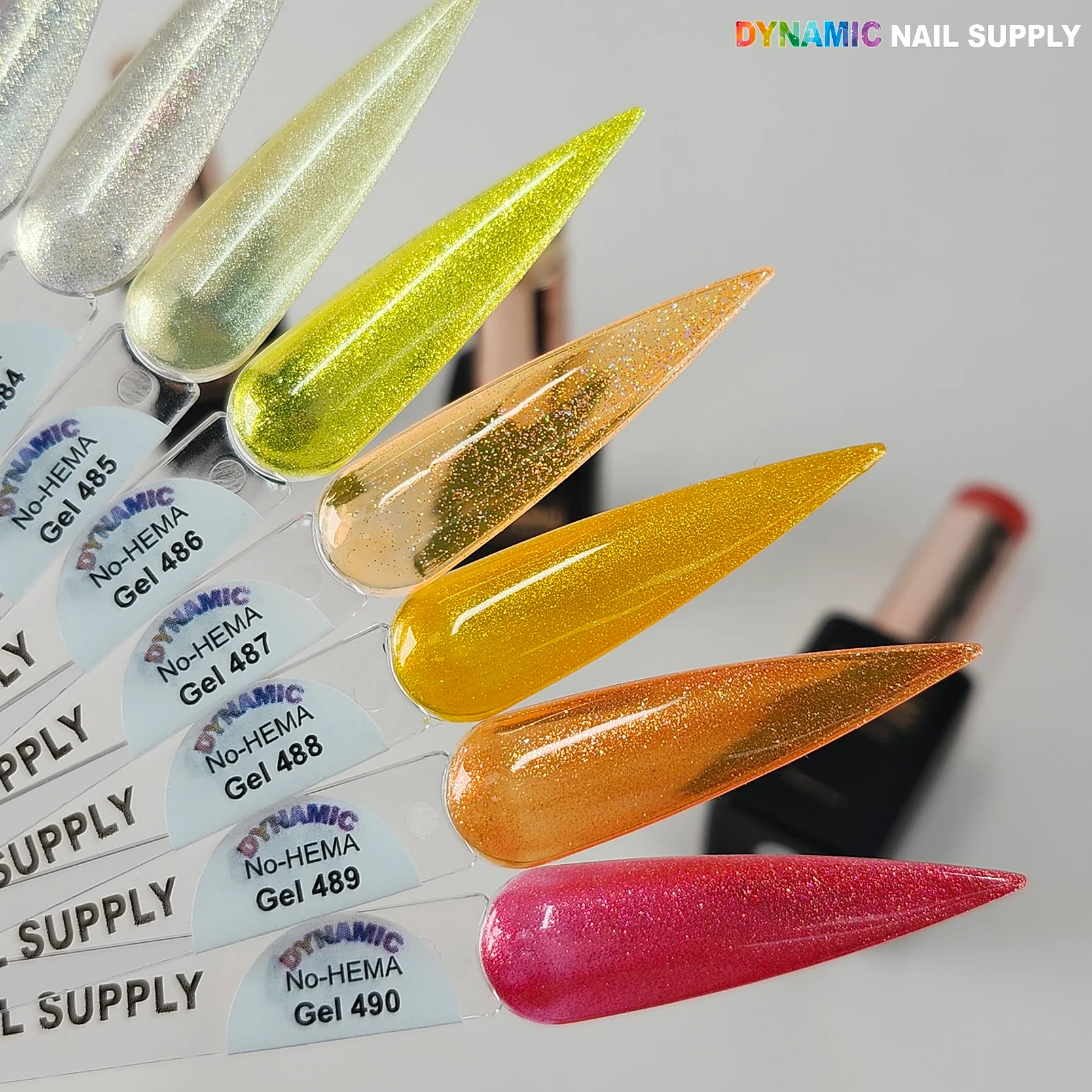 Dynamic No-HEMA Gel Polish - Color 481 to 490 - Image 2
