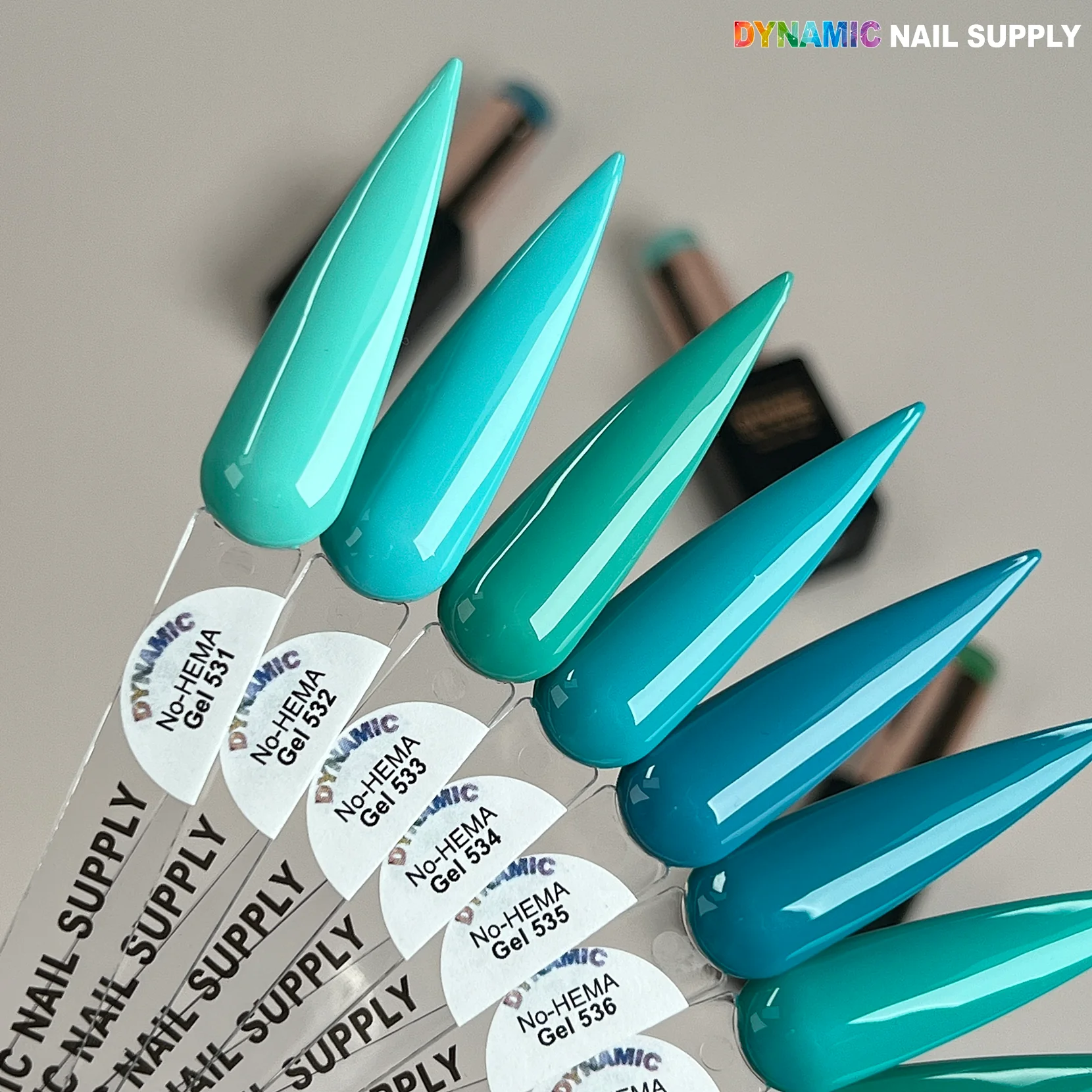 Dynamic No-HEMA Gel Polish - Color 531 to 540 - Image 2