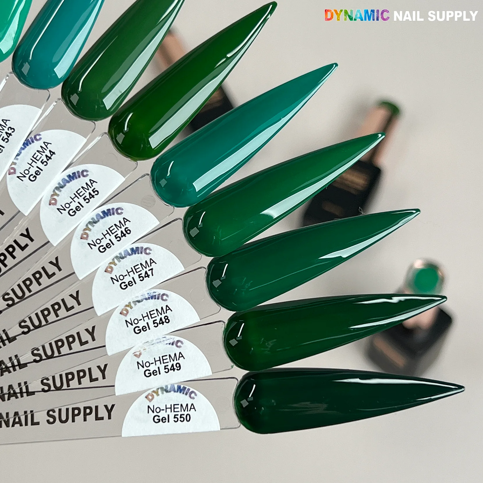 Dynamic No-HEMA Gel Polish - Color 541 to 550 - Image 3