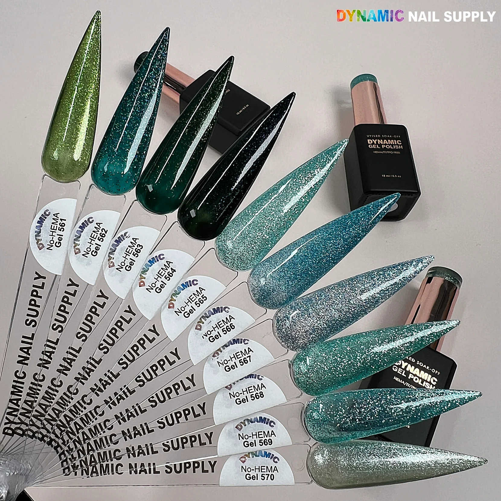 Dynamic No-HEMA Gel Polish - Color 561 to 570 - Image 7