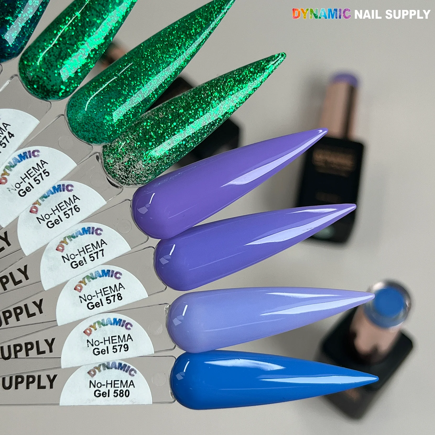 Dynamic No-HEMA Gel Polish - Color 571 to 580 - Image 3