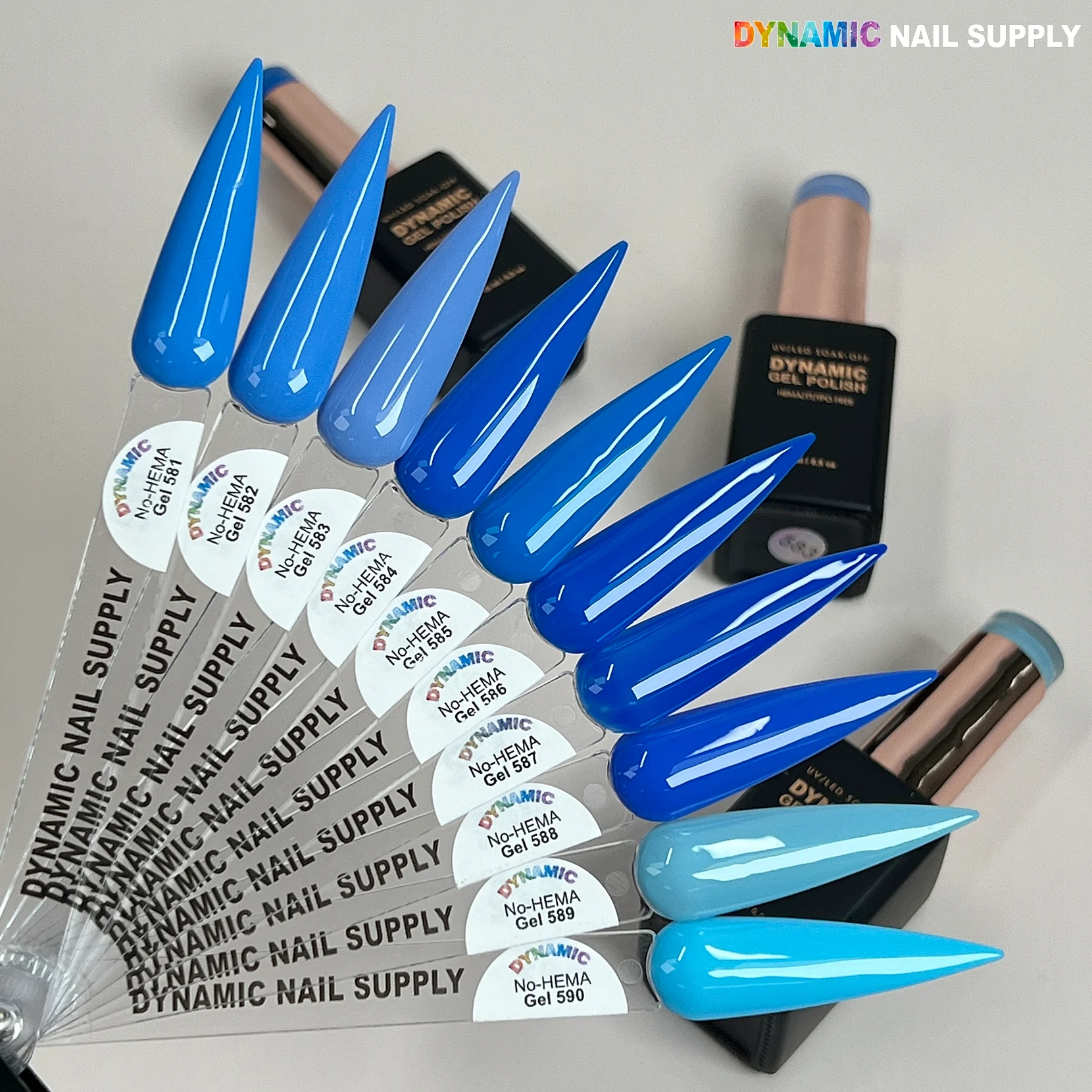 Dynamic No-HEMA Gel Polish - Color 581 to 590