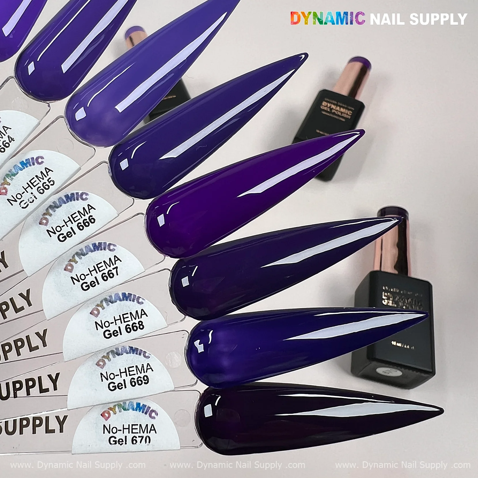 Dynamic No-HEMA Gel Polish - Color 661 to 670 - Image 6