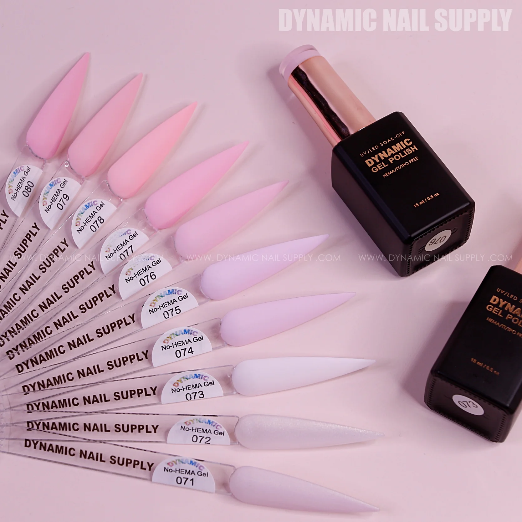 Dynamic No-HEMA Gel Polish - Color 71 to 80 - Image 5