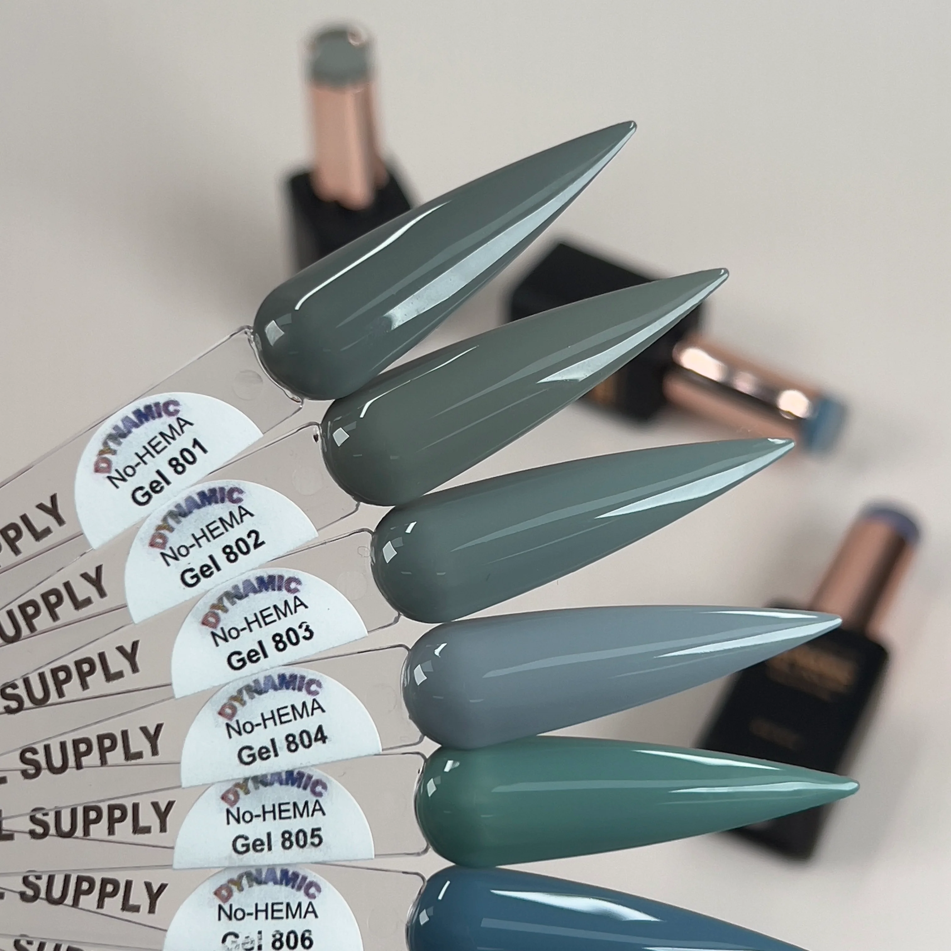 Dynamic No-HEMA Gel Polish - Color 801 to 810 - Image 3