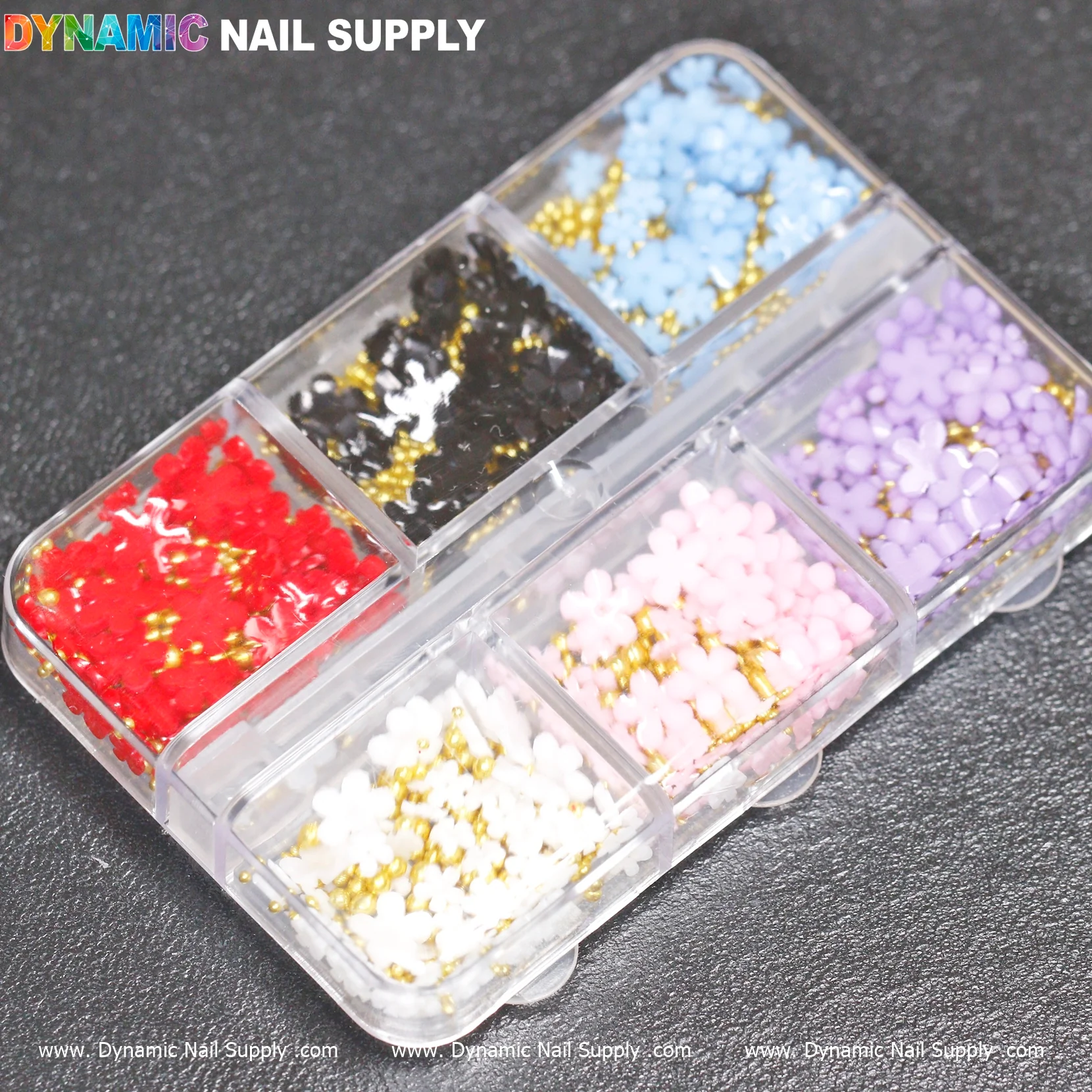 (Essential colors) 3D resin Flowers for Nails Art design - Image 2