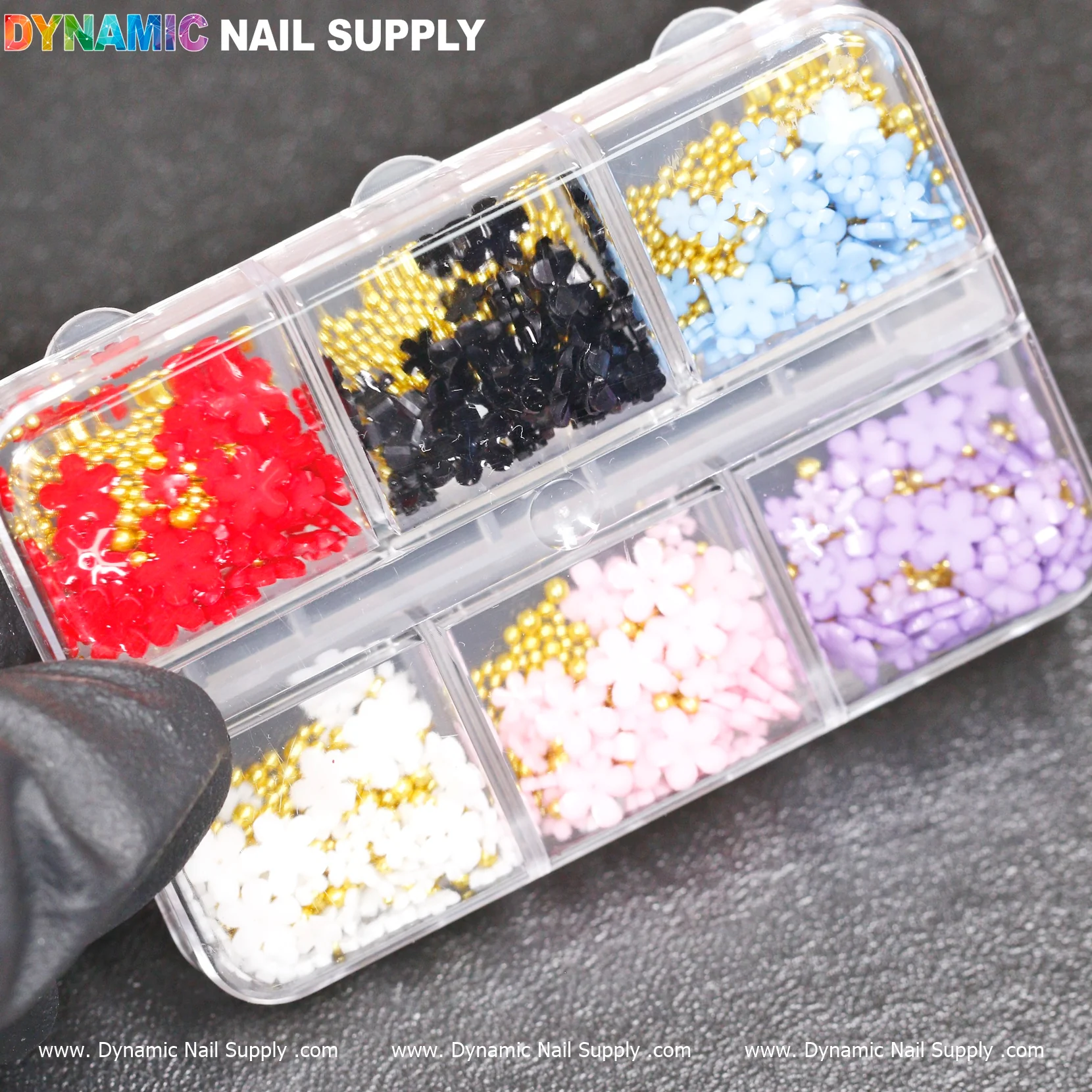 (Essential colors) 3D resin Flowers for Nails Art design - Image 3