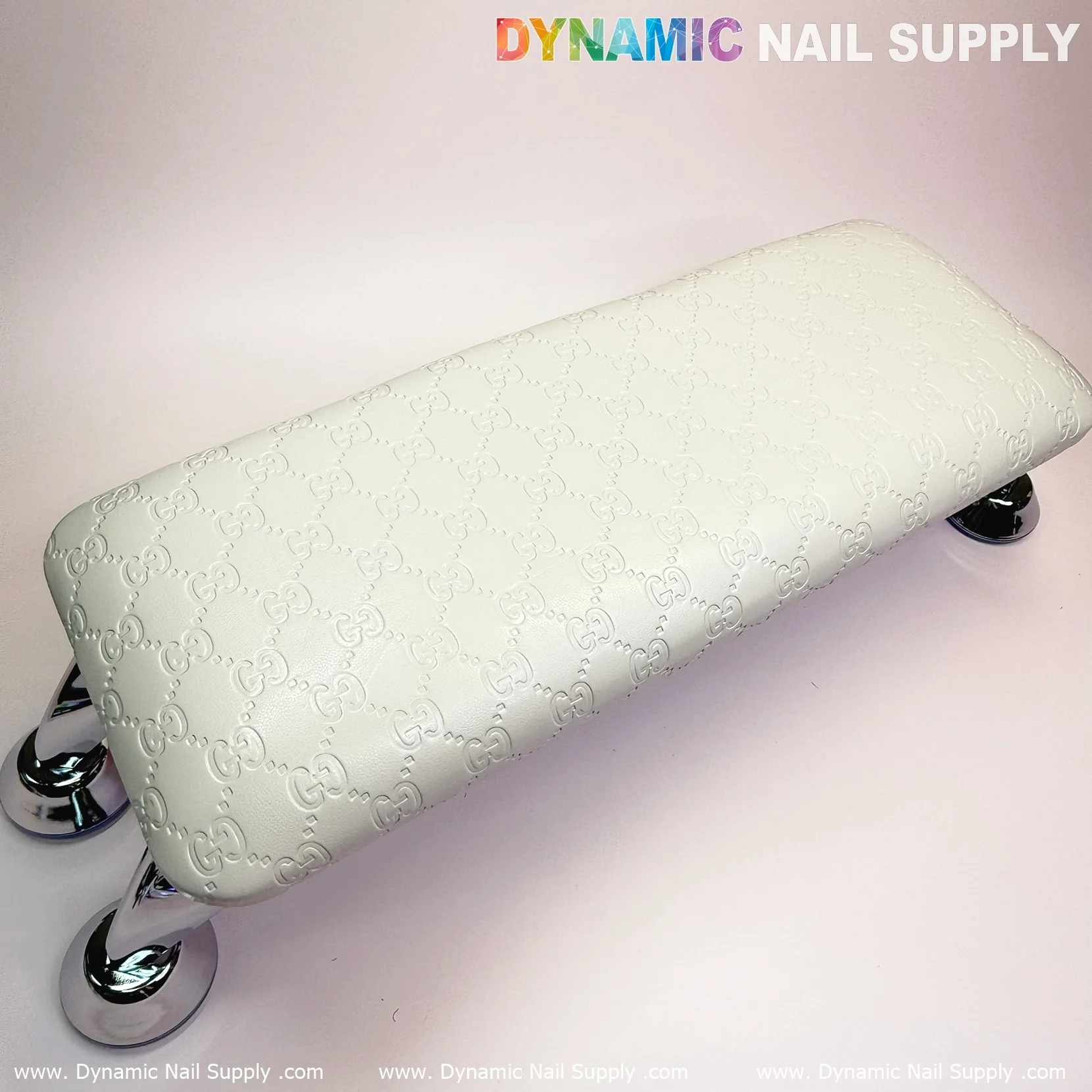 (Full-grain Small GC logo) Leather Armrest with Cushion Pillow for Pedicure Manicure (Reposabrazos Para Manicura) - Image 6