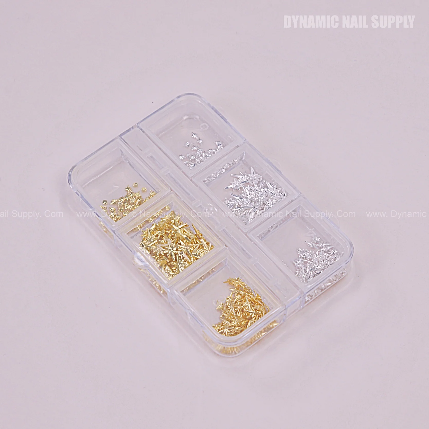 Gold and Silver Stars Mixed Sizes Flatback Sparkling Charms for Nail DIY Designs - Image 3