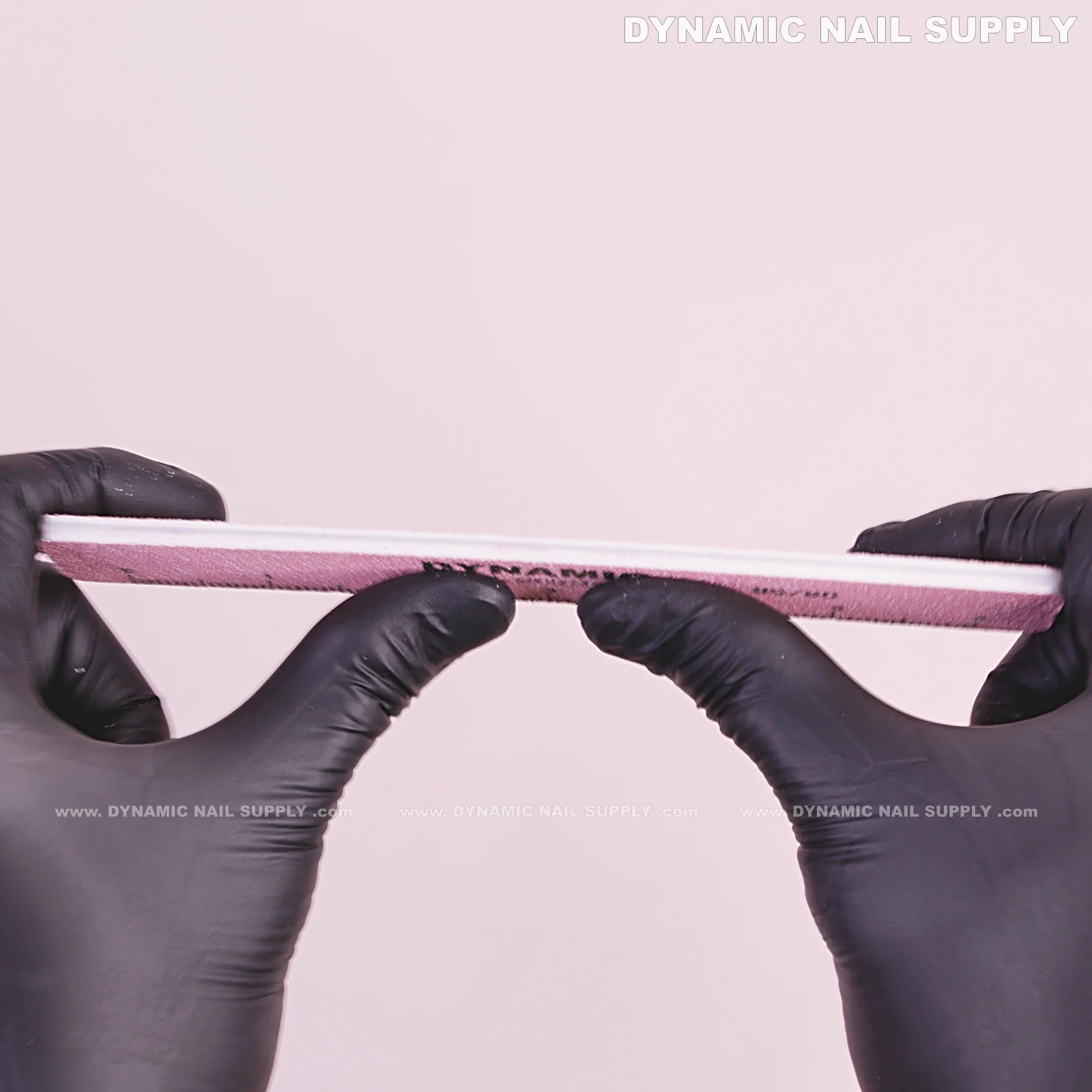 Half-moon Nail files Grit 80/100 - Pack 10 - Pink hand file with Double-side and Hard board - Image 4