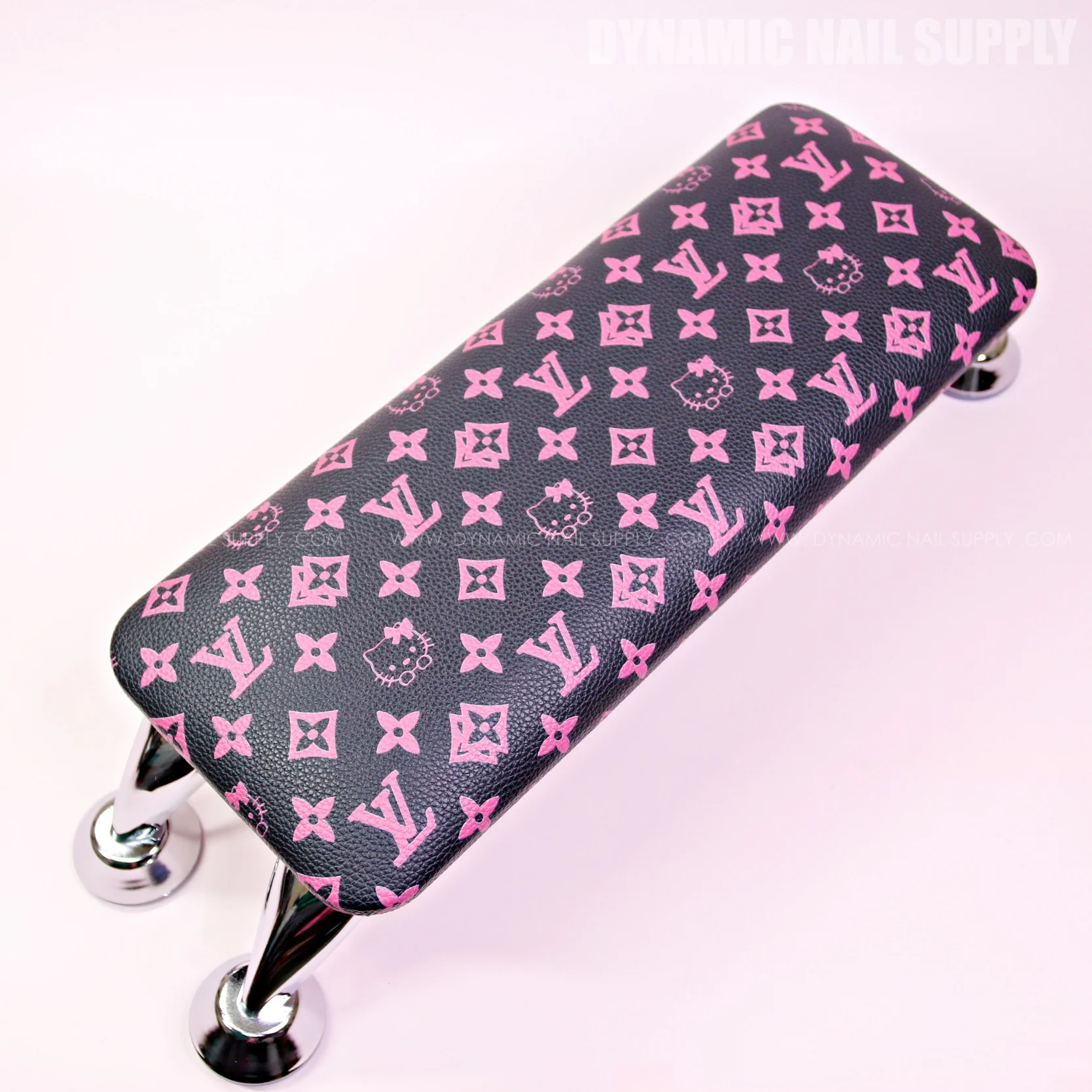 (RM009 - Pink LV/ Kitty Pattern) Handrest for Nails Studio Manicure Services  (Reposabrazos Para Manicura) - Image 5