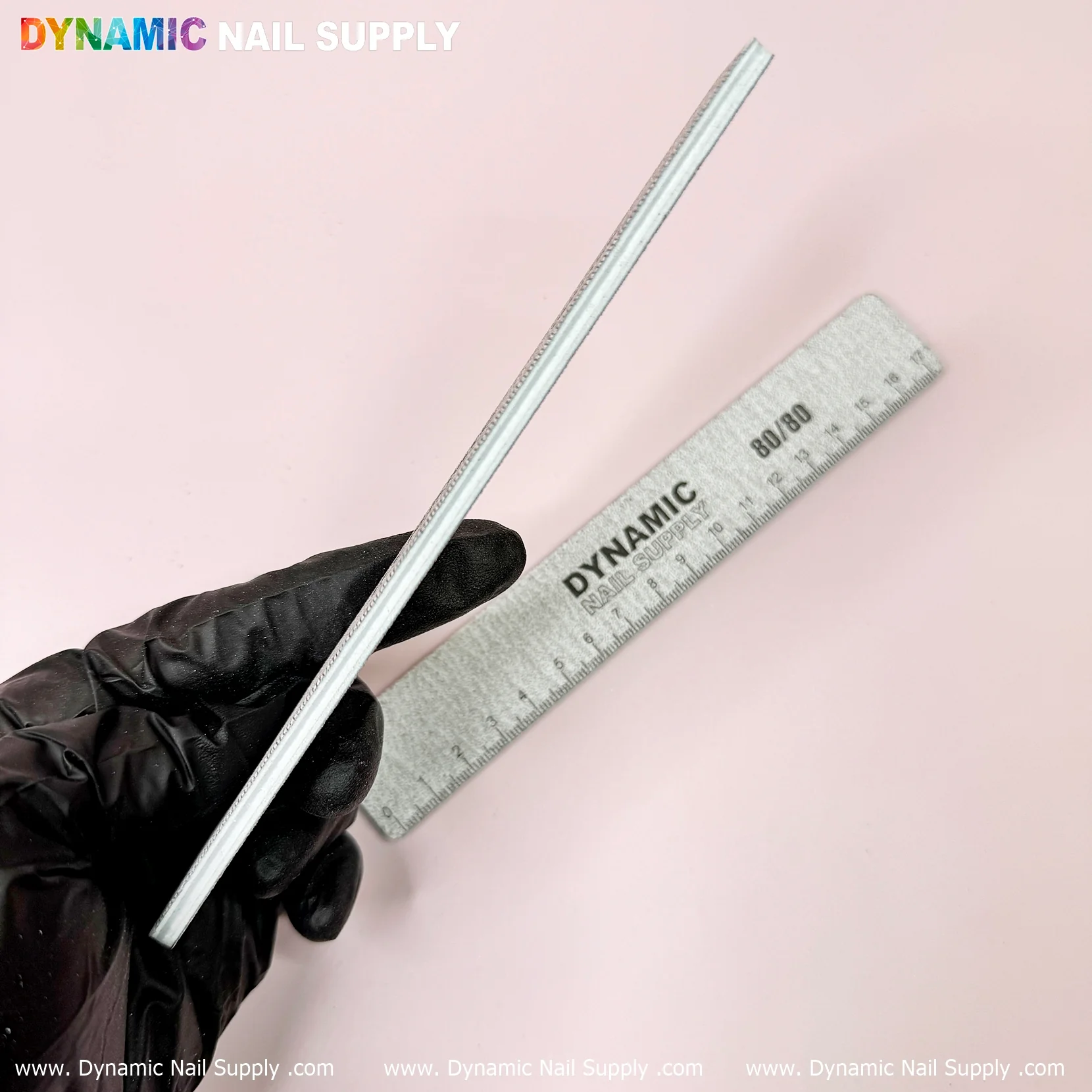 25 pcs Professional Square Nail files grit 80/80 Jumbo size , Hard board , Coarse - Image 4