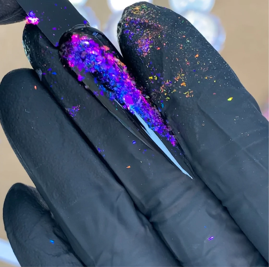 Iridescent flakes / Aurora flakes (bigger size jar) - Image 2
