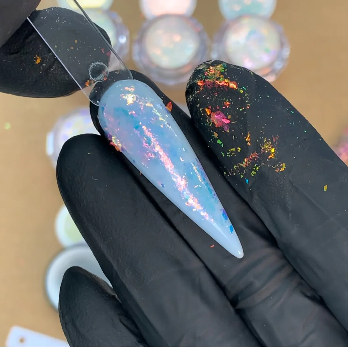 Iridescent flakes / Aurora flakes (bigger size jar) - Image 4