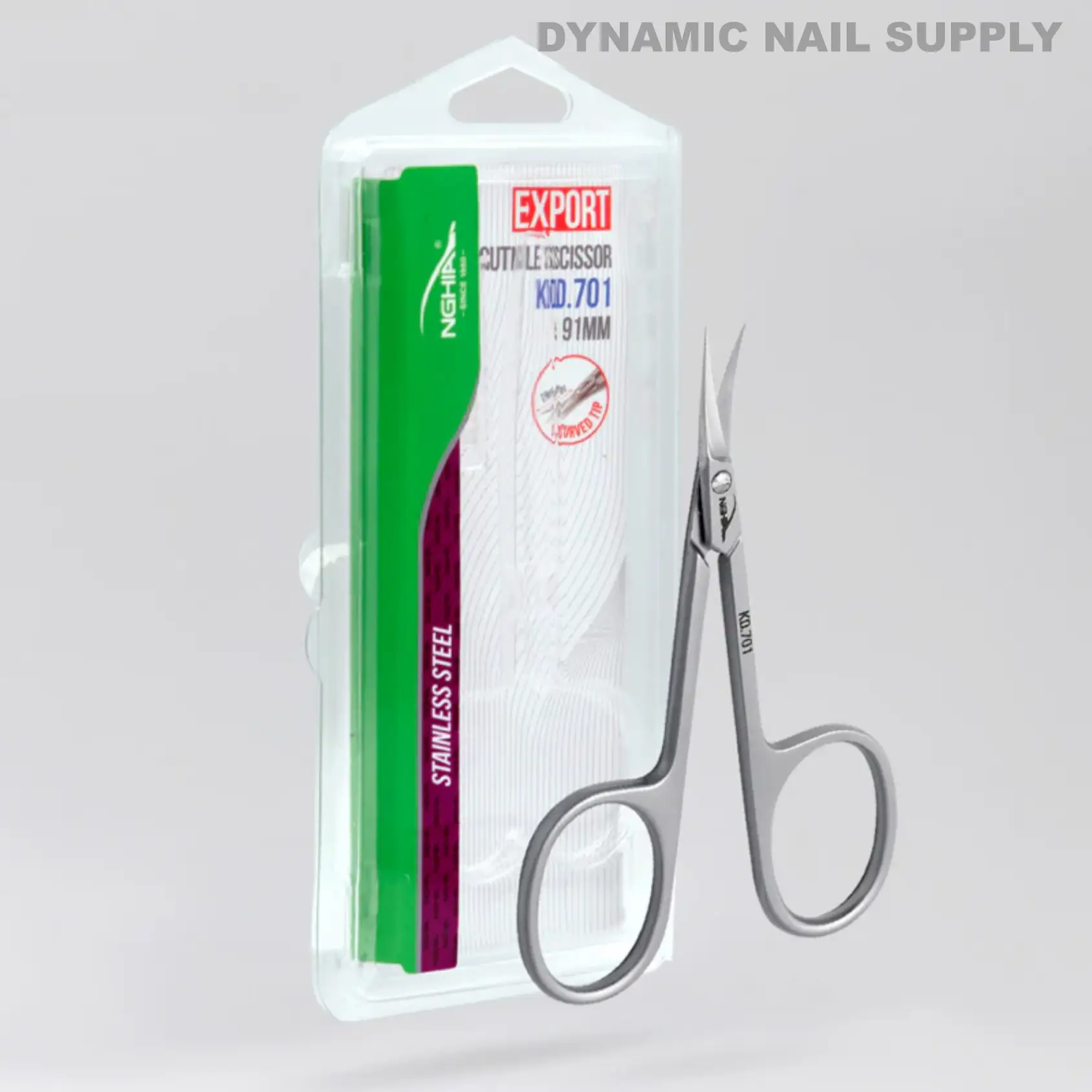 KD.701 - Professional Cuticle Scissors Curved Tips Stainless Steel - Image 7