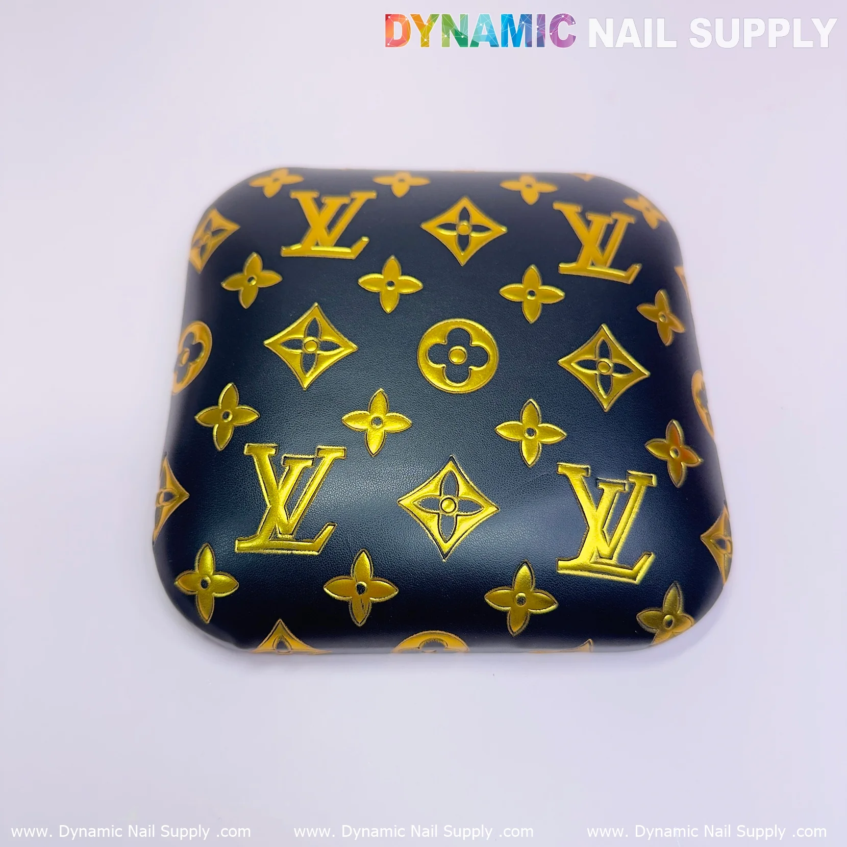 (BJ058 Black LV) Smooth Leather Elbow Cushion Pad Arm Rest Support for Manicure Nail Desk - Image 10