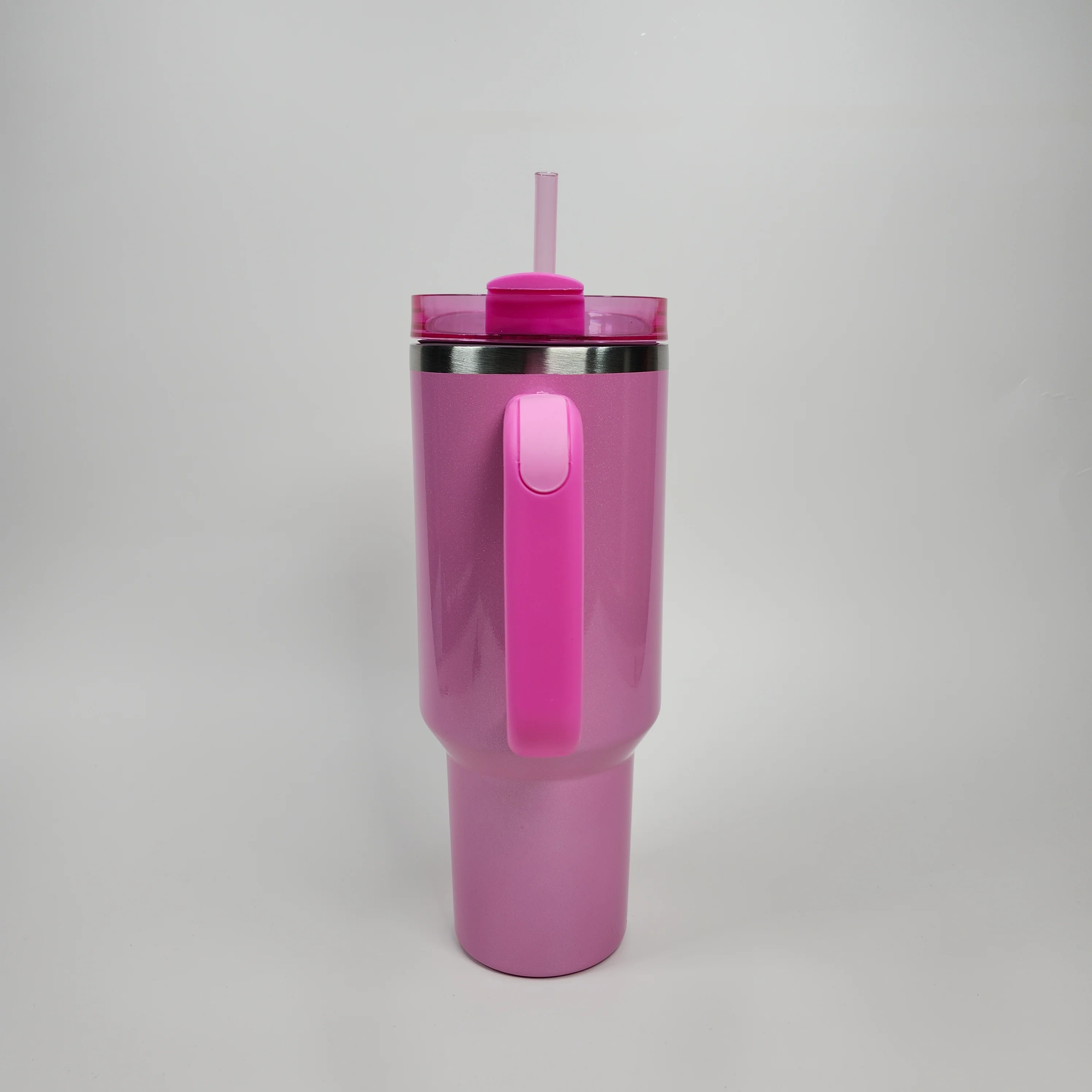 (Light Pink) Stainless Steel Tumbler (40oz) - Image 4