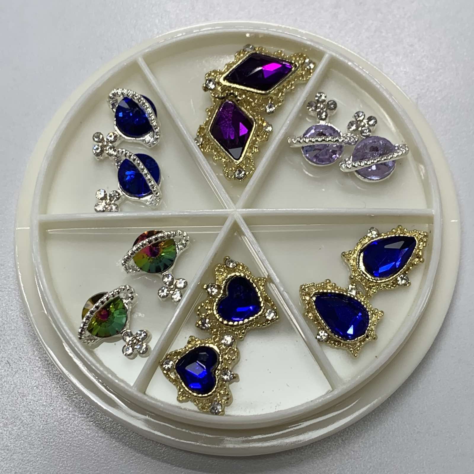 Luxury Nail Charms 10 pack - Gem Stones for nails art design - Image 7