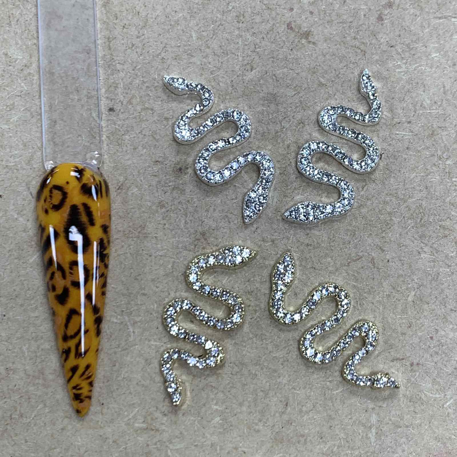 Luxury Snake Charm - 4 pcs of 3D nails charms - Image 2