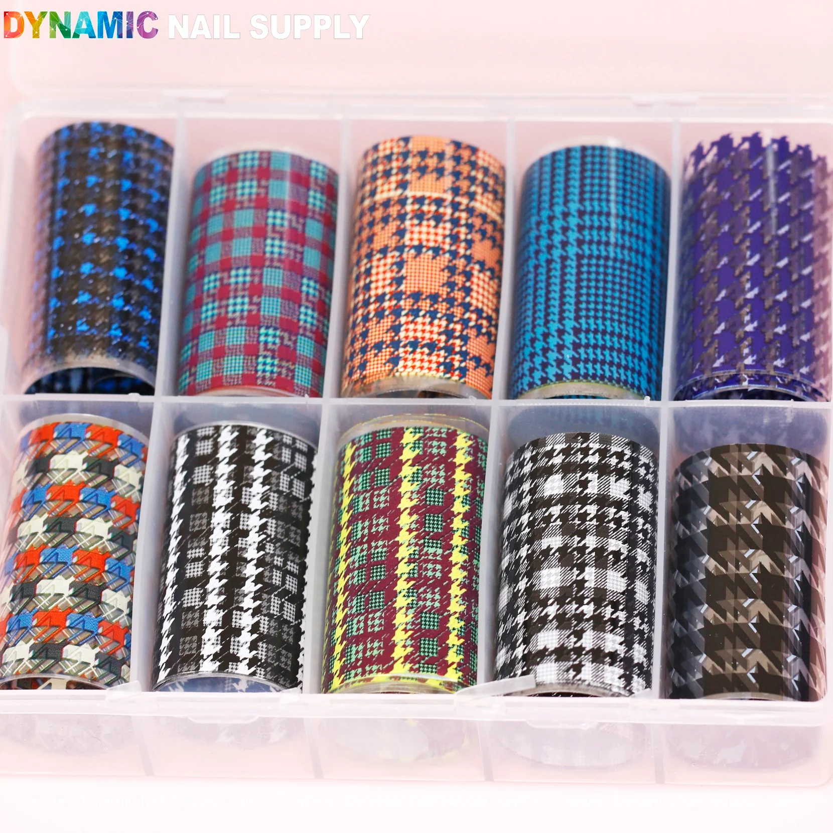 Nail Art Design Foils - Check Patterns