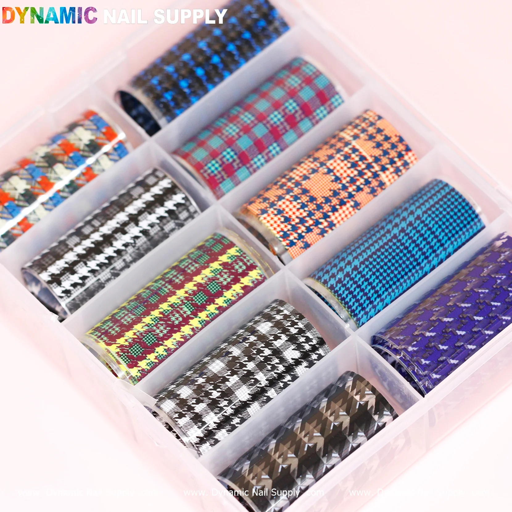 Nail Art Design Foils - Check Patterns - Image 2