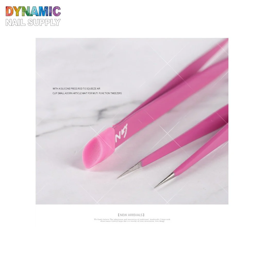 Nails Art tweezer double-head with multi-purpose use for Manicure and Nails Design - Image 2