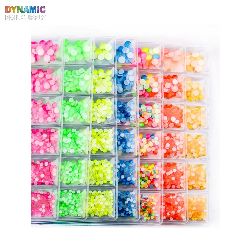 Neon Glass Crystal Flatback Fluorescent Rhinestone ( flat-back ) for Nails art design - Image 6