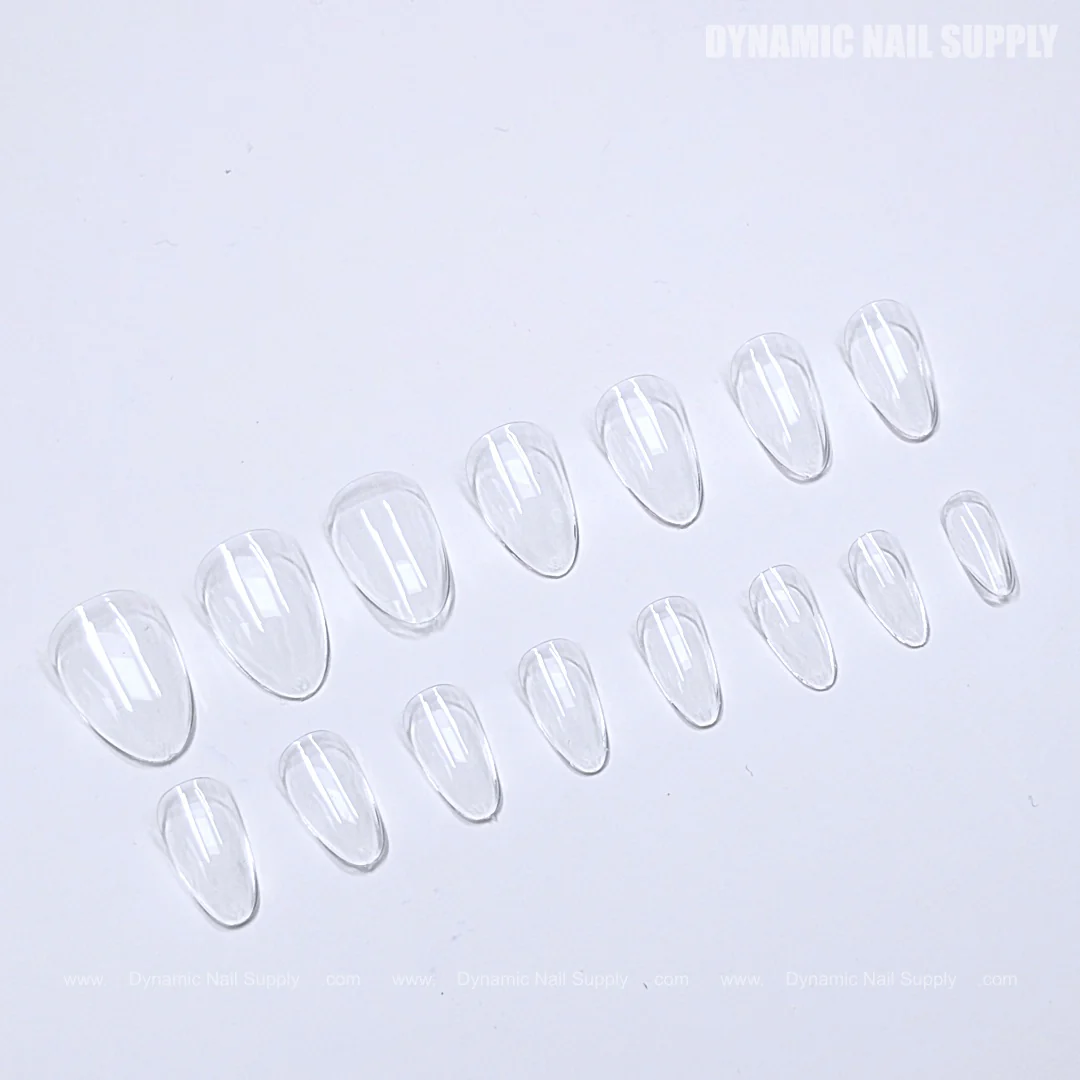 Natural Almond (Short) Full Cover Soft-Gel Nail Tips (Pink Box) - Image 12