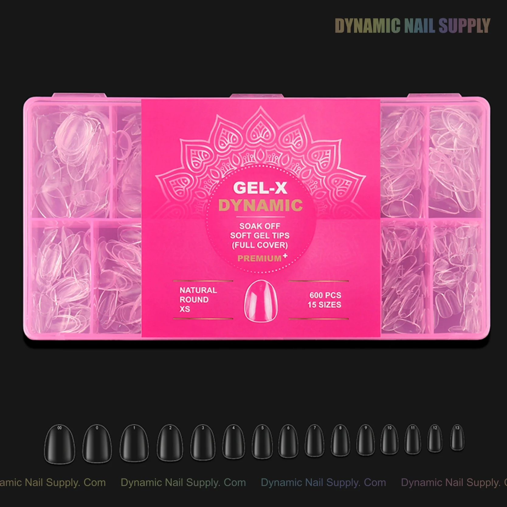Natural Round XS Full Cover Soft-Gel Nail Tips (Pink Box) - Image 12