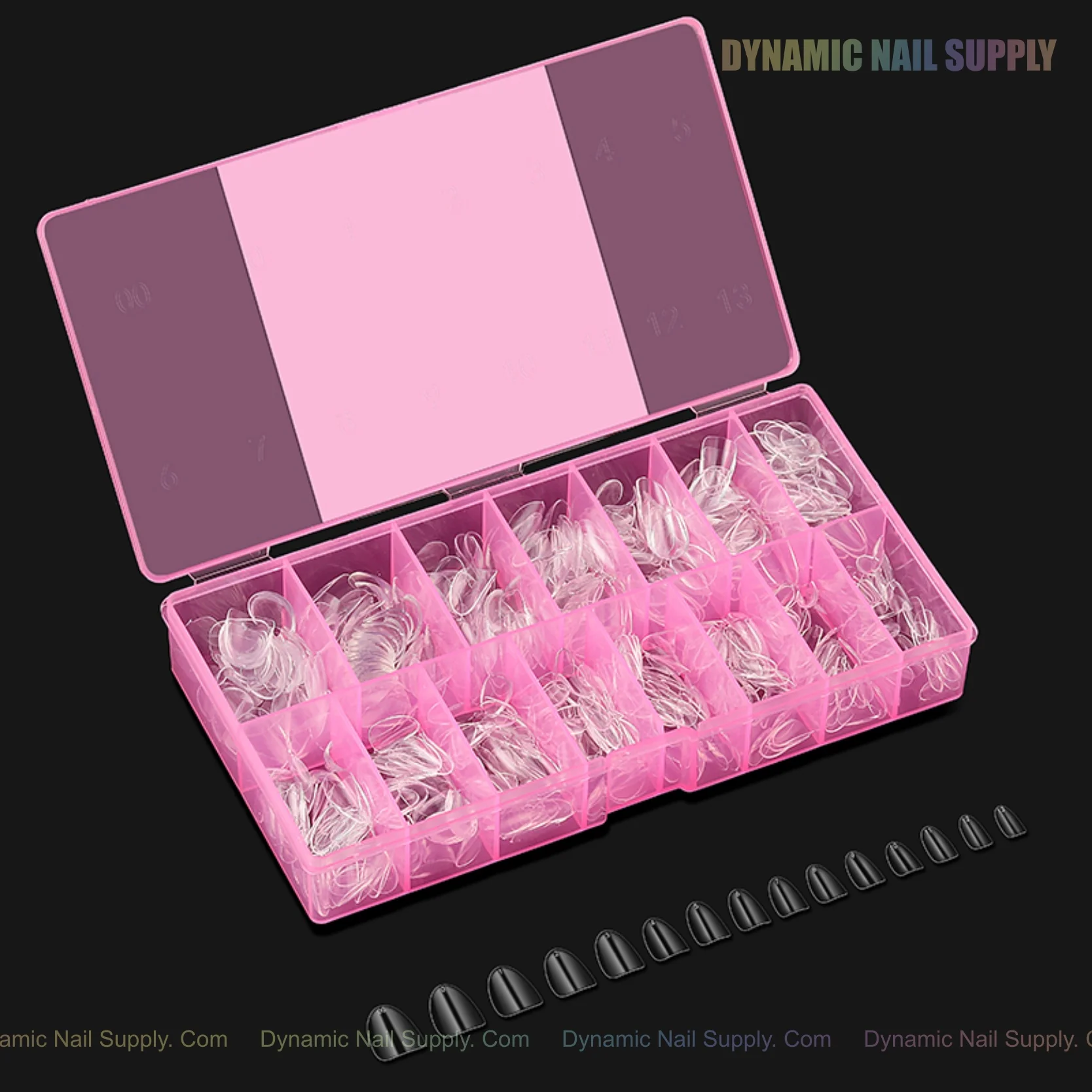 Natural Round XS Full Cover Soft-Gel Nail Tips (Pink Box) - Image 13