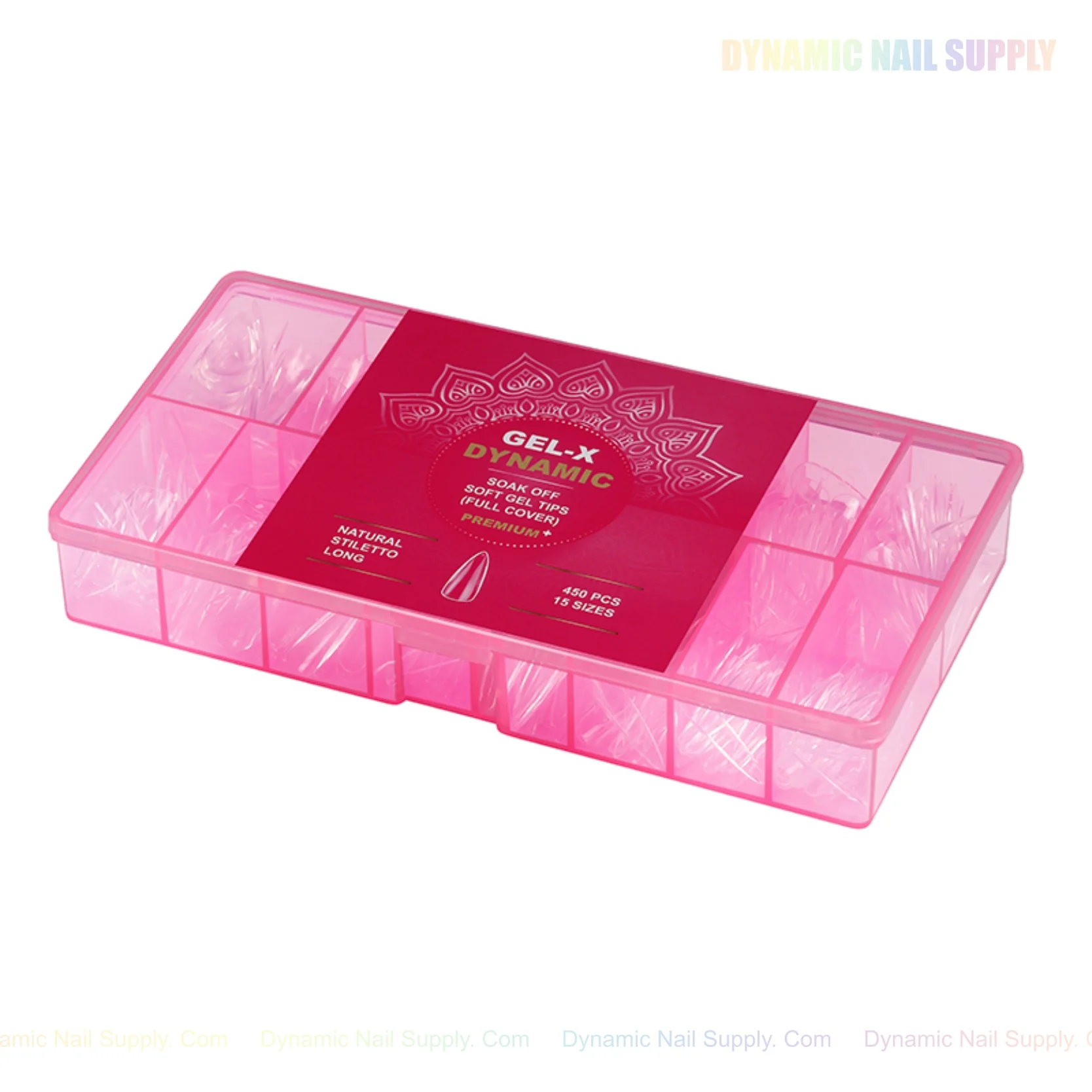 Natural Stiletto (Long) Full Cover Soft-Gel Nail Tips (Pink Box) - Image 6