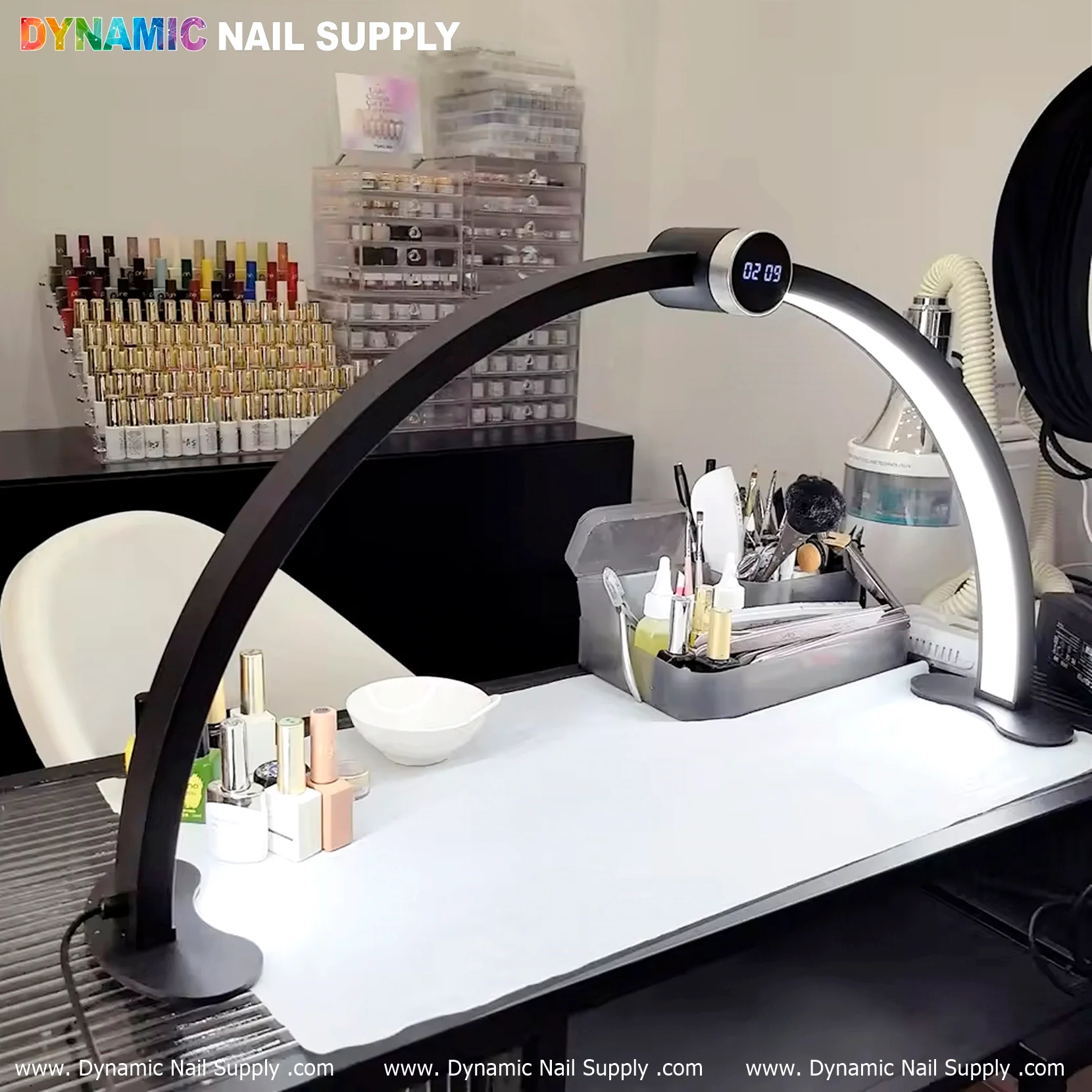 Newest 2024 Half Moon Light Desk Lamp for Nail / Lash, High Brightness for Professionals - Image 8