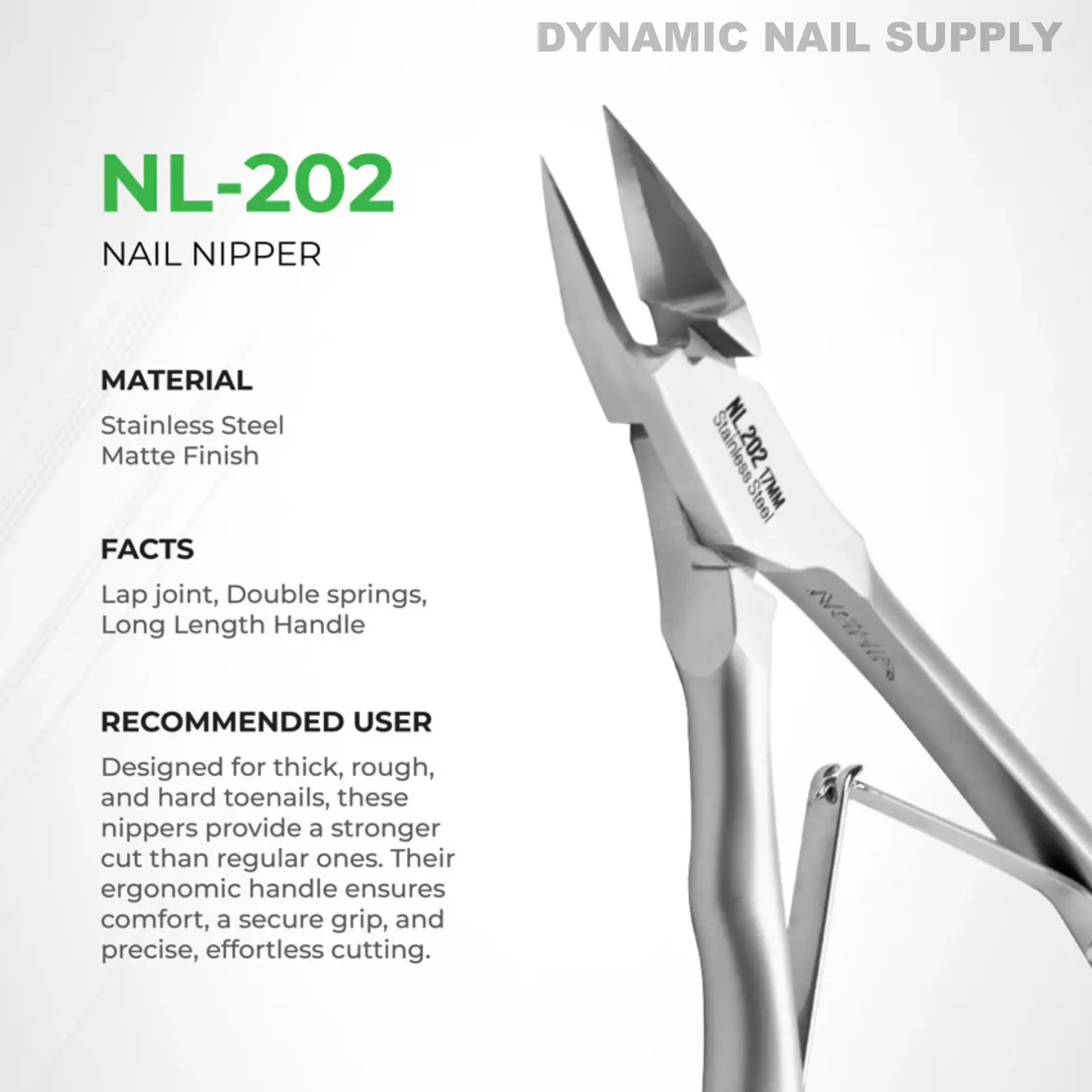 NL.202 17MM - Professional Nail Nipper Medical Grade Stainless Steel - Image 8