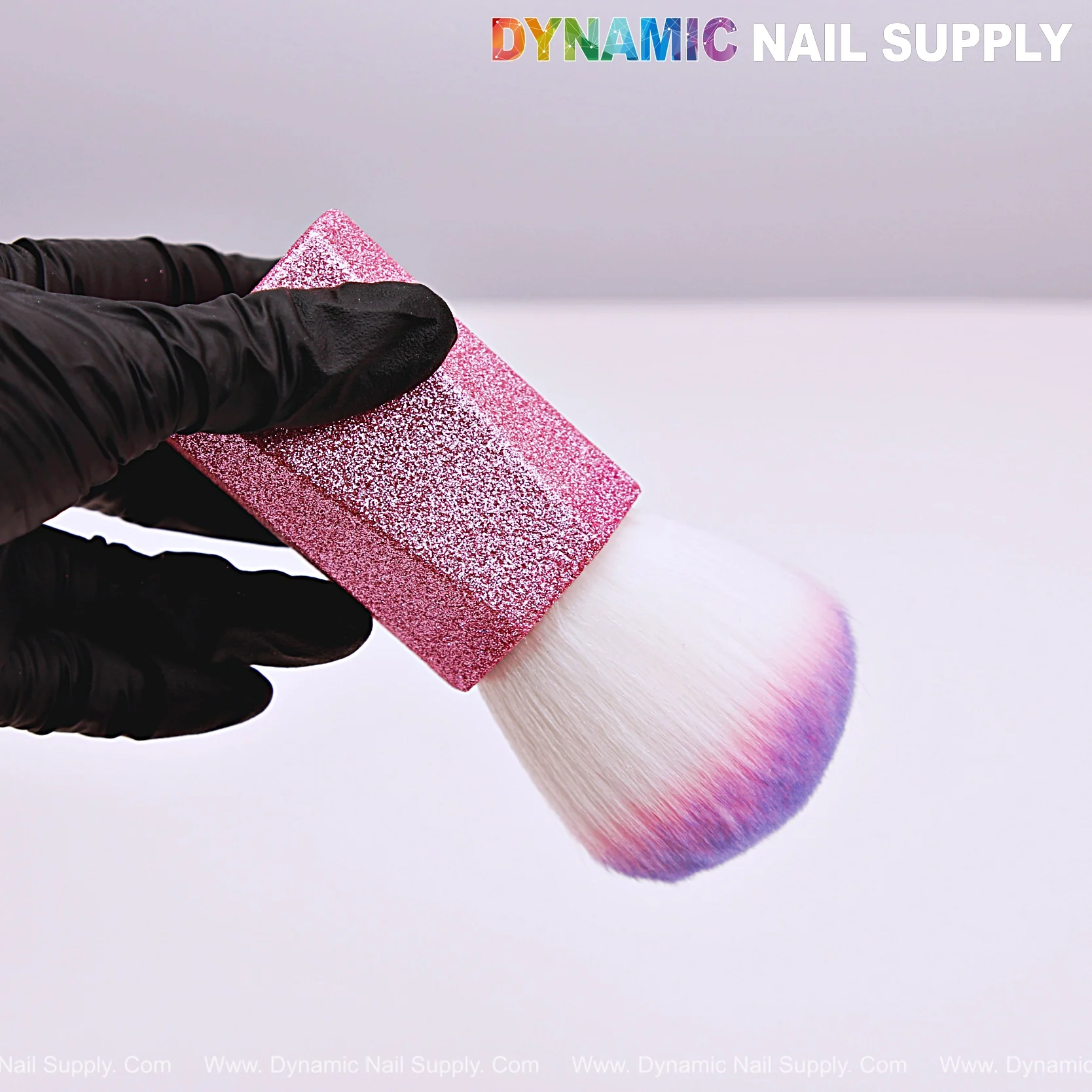 Ombre Pink Glitter Small Dust Brush for Cleaning Up - Cleaning Tool For Acrylic Nails Powder Remover - Image 3