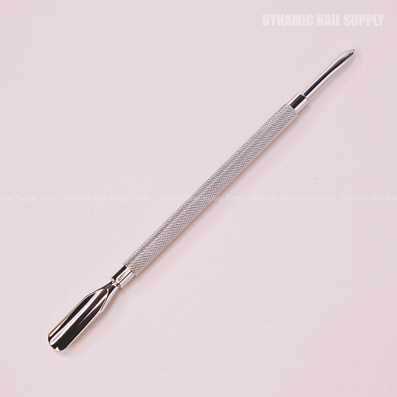 S-506 - Professional Cuticle Pusher Spoon Head and Pointed Tips Dual Function Stainless Steel - Image 2