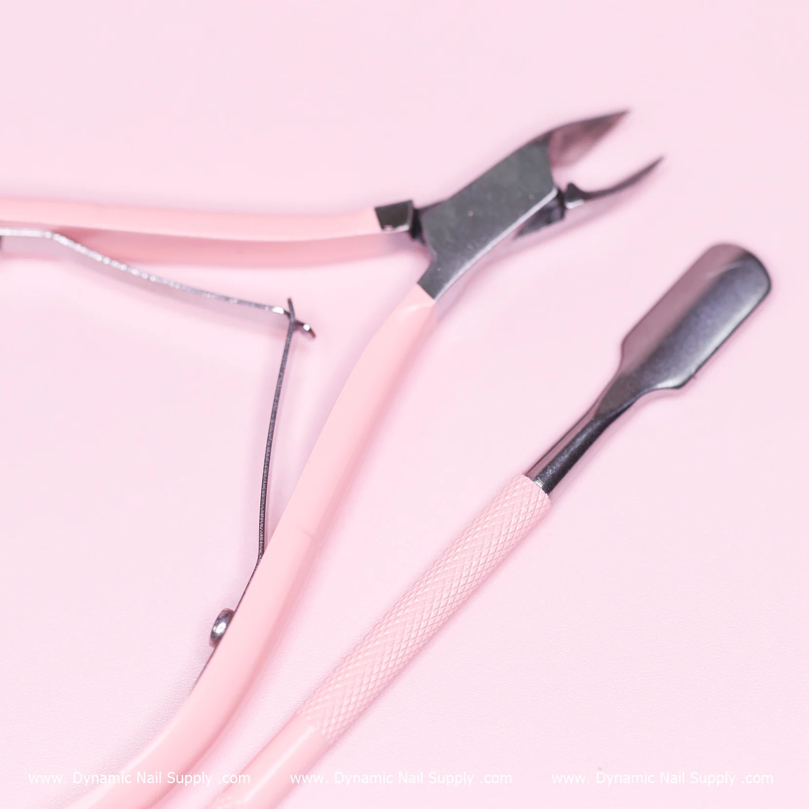 Pink Cuticle Nippers (includes 1 cuticle pusher for free) - Made of Carbon Steell - Image 3
