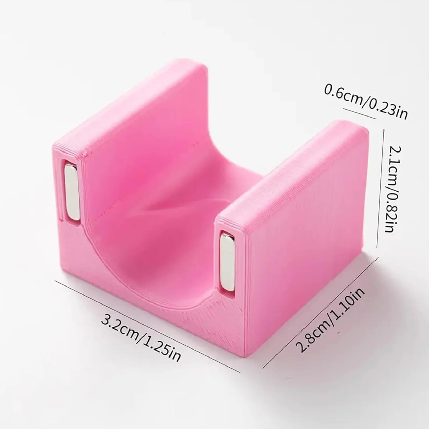 Pink Cat Eye Nail Magnet U-shape 5D Strong Magnetic Nail Art Tool for Cat Eye Gel Polish - Non-Slip Finger Stand for DIY & Salon - Image 4