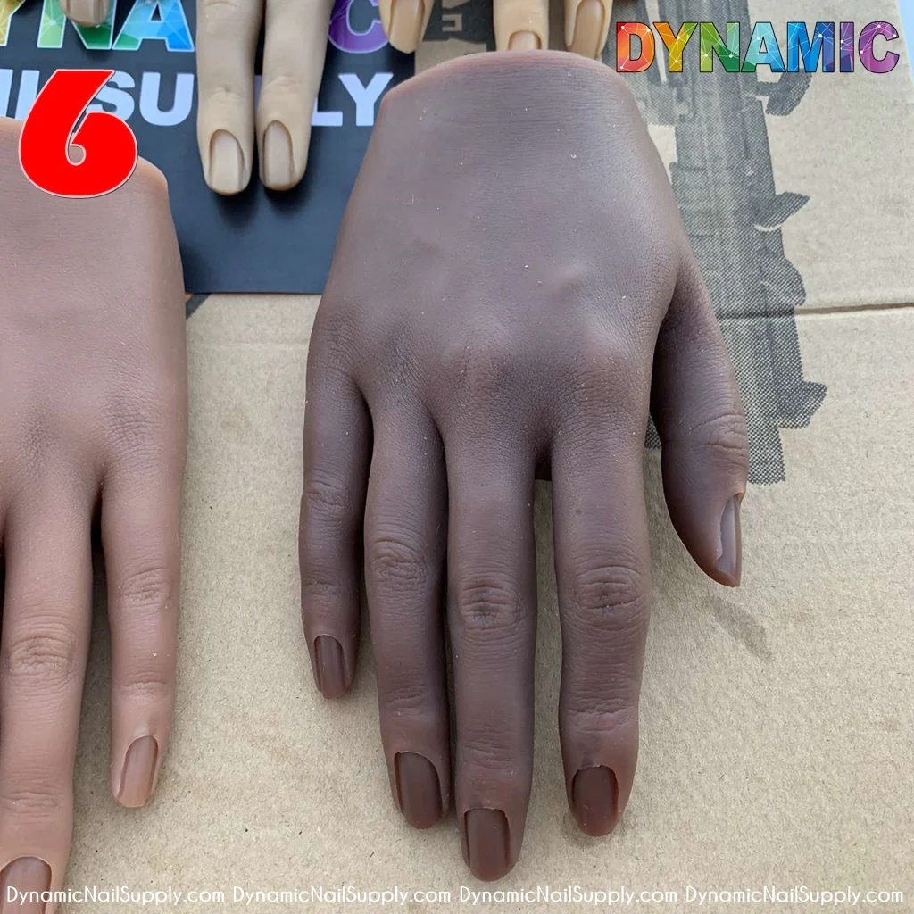 Poseable Silicone Practice Hands and fingers - 6 different skin tones - Image 11