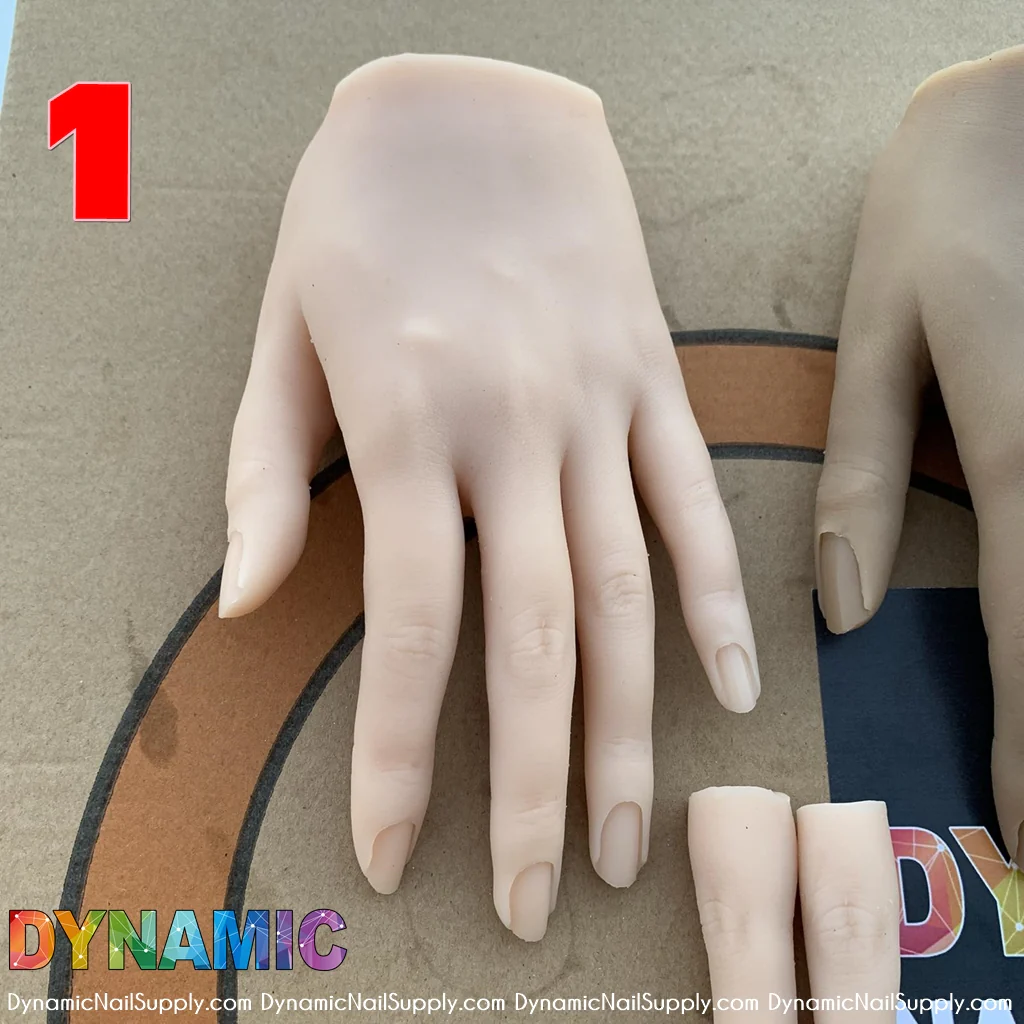 Poseable Silicone Practice Hands and fingers - 6 different skin tones - Image 6