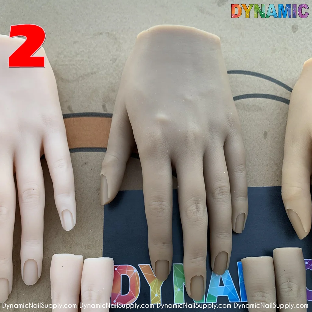 Poseable Silicone Practice Hands and fingers - 6 different skin tones - Image 7