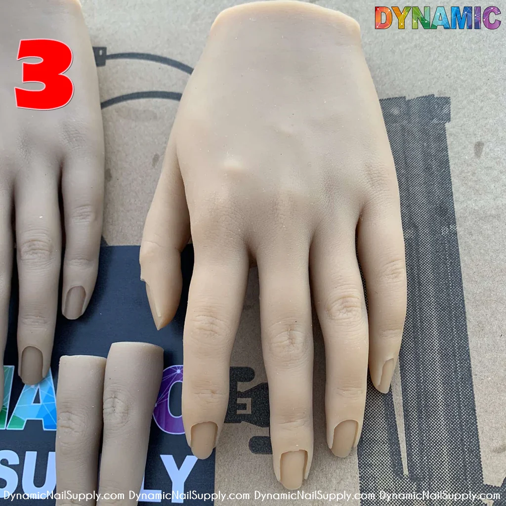 Poseable Silicone Practice Hands and fingers - 6 different skin tones - Image 8