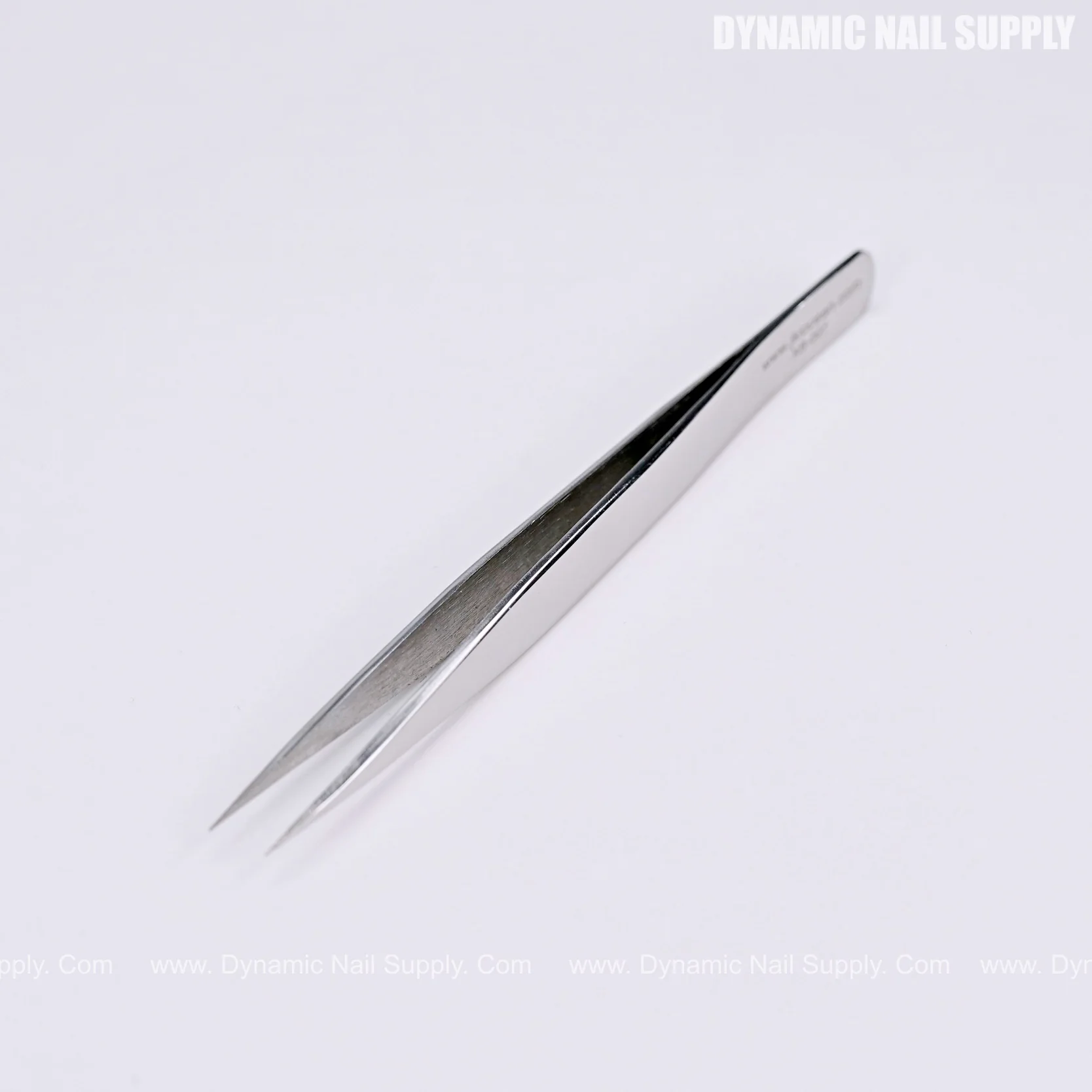 Sliver Eyelash Tweezer Pointed Tip Stainless Steel Precision Straight Tip for Isolation and Individual Lashes