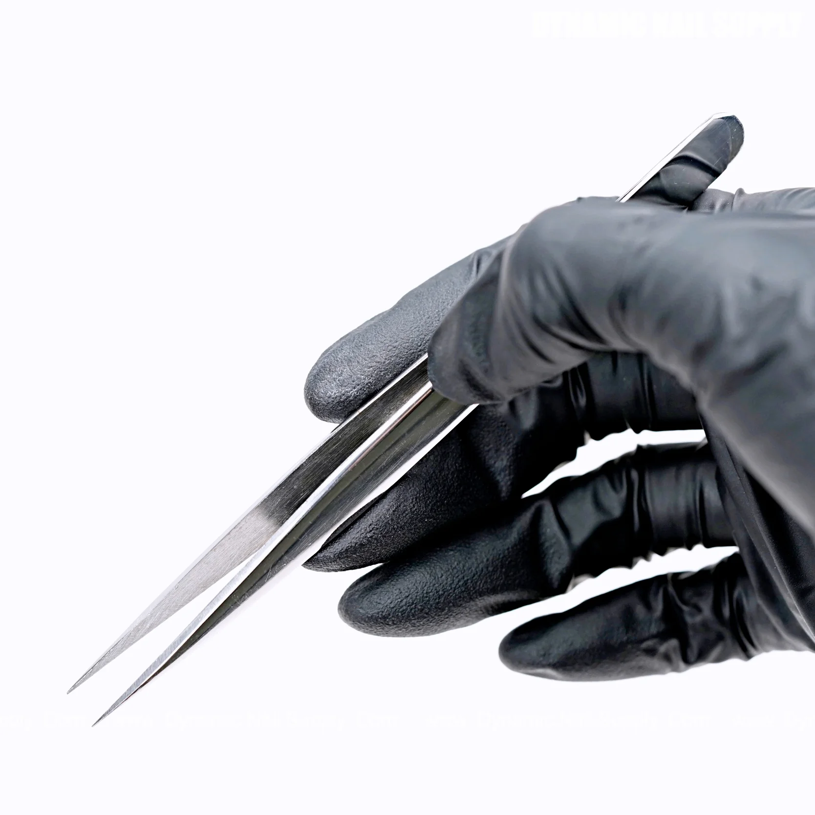 Sliver Eyelash Tweezer Pointed Tip Stainless Steel Precision Straight Tip for Isolation and Individual Lashes - Image 2