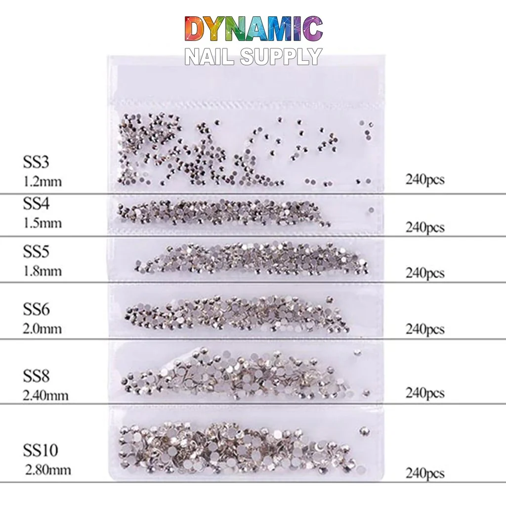 QH0250 Nail Art Rhinestones 3D Gems Decorations - Image 3