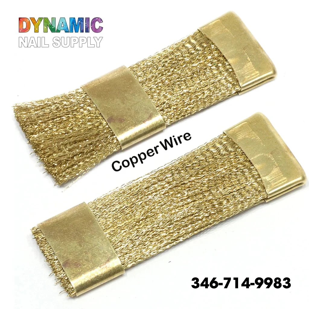 QH0600 Copper Wire Brush for Nail Drill Bit Cleaning - Image 4